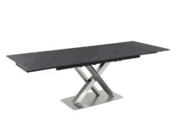 Table à Manger Extensible THYLIA - 6 à 8 Couverts - Céramique Et Métal - Effet Marbre Noir 18 Table à Manger Extensible THYLIA - 6 à 8 Couverts - Céramique Et Métal - Effet Marbre Noir -Mobilia Boutique table a manger 448639