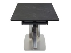 Table à Manger Extensible THYLIA - 6 à 8 Couverts - Céramique Et Métal - Effet Marbre Noir 14 Table à Manger Extensible THYLIA - 6 à 8 Couverts - Céramique Et Métal - Effet Marbre Noir -Mobilia Boutique table a manger 448645