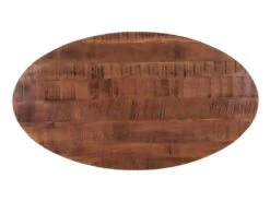 Table à Manger - 6 Couverts - Bois De Manguier Et Métal Noir - KUMAR -Mobilia Boutique table a manger 494059