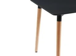 Table à Manger 2 Couverts En MDF Et Hêtre - Noir - CARISELA -Mobilia Boutique table a manger 7947161