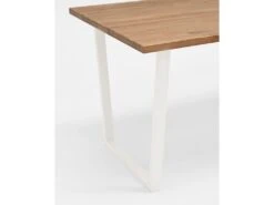 Table à Manger Gala Chêne Foncé Et Blanche 180cm -Mobilia Boutique table a manger 8940031