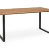 Table à Manger Zocco Chêne Foncé Et Noir 180x80cm -Mobilia Boutique table a manger 8940053