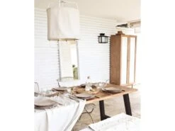 Table à Manger Nina Chêne Foncé Et Noir 180x80cm -Mobilia Boutique table a manger 8942957