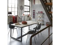 Table Salle à Manger Edena Atmosphera - Naturel -Mobilia Boutique table a manger 8943319