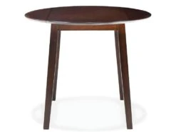 Table De Salon Salle à Manger Dîner Design Ronde à Abattant Mdf Marron 0902249 -Mobilia Boutique table a manger 8943343