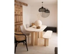 Table De Salle à Manger Tokyo Naturel 160cm -Mobilia Boutique table a manger 8943587