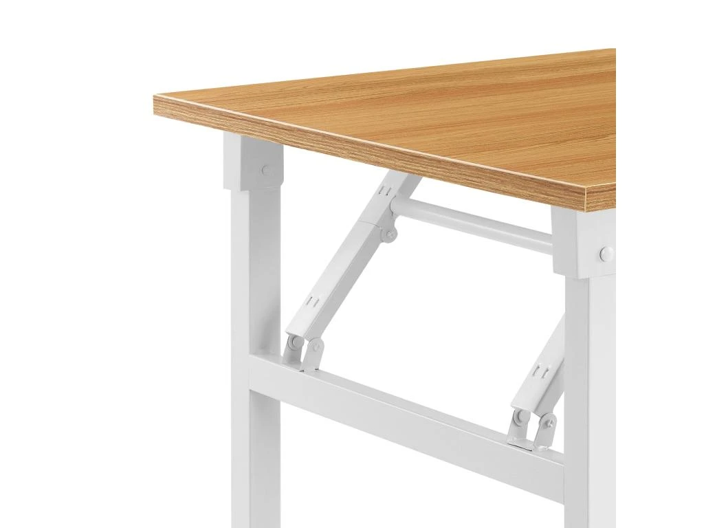 Table Pliante Cuisine à Manger Hauteur Réglable Pour 4 Personnes 120 Cm Hêtre Et Blanc 03_0004363 6 Table Pliante Cuisine à Manger Hauteur Réglable Pour 4 Personnes 120 Cm Hêtre Et Blanc 03_0004363 – Image 4
