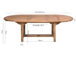 Table à Manger En Bois De Teck Pérou -Mobilia Boutique table a manger 8944119