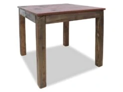 Table De Salon Salle à Manger Design Bois De Récupération Massif 82x80x76 Cm 0902189 -Mobilia Boutique table a manger 8944213