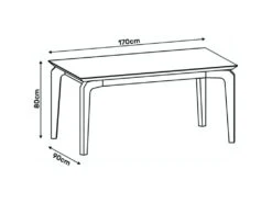 Table à Manger 6 Personnes Chêne Et Blanc -Mobilia Boutique table a manger 8944431