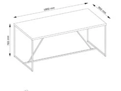 Table Devine 180 Cm 8 Personnes - Naturel 5 Table Devine 180 Cm 8 Personnes - Naturel -Mobilia Boutique table a manger 8944435