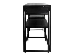 Pack 1 Table Et 2 Chaises Noir Studio étudiant - BERNY 7286 -Mobilia Boutique table a manger 8945037