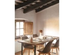 Table à Manger Zocco Chêne Foncé Et Noir 120x80cm -Mobilia Boutique table a manger 8945079