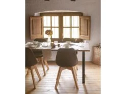 Table à Manger Zocco Chêne Foncé Et Noir 120x80cm -Mobilia Boutique table a manger 8945083