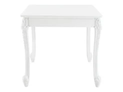 Table De Salle à Manger Carrée Design élégant Pour 2 Personnes MDF Plastique 80 X 80 X 76 Cm Blanc 03_0006260 -Mobilia Boutique table a manger 8945369