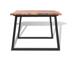 Table De Salon Salle à Manger Design 200 Bois Acacia Massif 0902288 -Mobilia Boutique table a manger 8945409