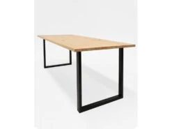 Table à Manger Zocco Naturelle Et Noir 200x80cm 11 Table à Manger Zocco Naturelle Et Noir 200x80cm -Mobilia Boutique table a manger 8945797