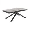 Table Extensible 160/240 Cm Céramique Gris Marbré Pied Torsadé - DAKOTA 05 -Mobilia Boutique table a manger 9177651