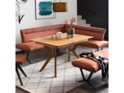 Table Extensible Plateau Et Piètement Chêne Massif 200/250 Cm - GRONE -Mobilia Boutique table a manger 9178523