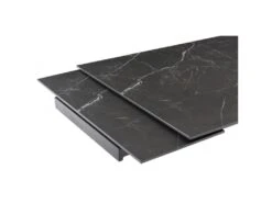 Table Extensible 160/240 Cm Céramique Noir Marbré Pied Torsadé - INDIANA 05 -Mobilia Boutique table a manger 9178575