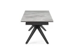 Table Extensible 160/240 Cm Céramique Gris Marbré Pied Trapèze - DAKOTA 07 -Mobilia Boutique table a manger 9178589