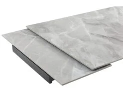 Table Extensible 160/240 Cm Céramique Gris Marbré Pied étoile - DAKOTA 06 -Mobilia Boutique table a manger 9178711