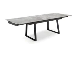 Table Extensible 160/240 Cm Céramique Gris Marbré Pied Luge - DAKOTA 02 -Mobilia Boutique table a manger 9178935