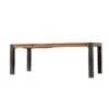 Table Repas Extensible 160/210 Cm En Acacia Et Pieds Métal - WORKSHOP