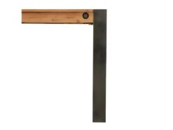 Table Repas Extensible 160/210 Cm En Acacia Et Pieds Métal - WORKSHOP -Mobilia Boutique table a manger 9179021