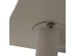 ZURI - Table Rectangulaire Blanche Et Pieds Effet Bois -Mobilia Boutique table a manger 9320739