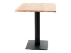 Table à Manger Carrée 65cm Métal Et Bois