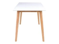 GRAM - Table Repas 120x70cm Naturelle Et Blanche -Mobilia Boutique table a manger 9537267