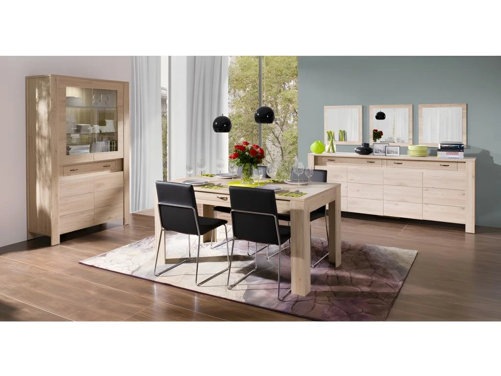 Table à Manger MASSIMO Petit Modèle 160cm Avec Tiroir Intégré - Produit élégant Et Raffiné, Idéal Pour Votre Salle à Manger. 5 Table à Manger MASSIMO Petit Modèle 160cm Avec Tiroir Intégré - Produit élégant Et Raffiné, Idéal Pour Votre Salle à Manger. – Image 3