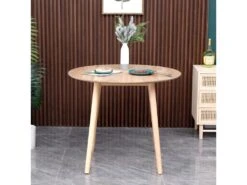 Table A Manger 4 Personnes En Pin Massif D90 -Mobilia Boutique table a manger 9538169