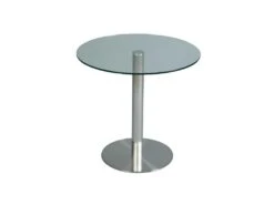 Table De Repas Ronde En Verre - ALINA