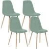 Ensemble De 4 Chaises Vert 44x51x86 -Mobilia Boutique table de chevet 13222477