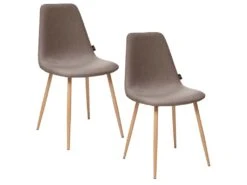 Ensemble De 4 Chaises Marron, 44x51x86 -Mobilia Boutique table de chevet 13222523