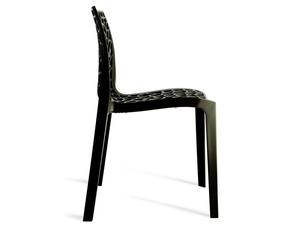 Lot De 2 Chaises Empilables DIADEME - Polypropylène - Gris Anthracite 7 Lot De 2 Chaises Empilables DIADEME - Polypropylène - Gris Anthracite – Image 5