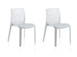 Lot De 2 Chaises Empilables DIADEME - Polypropylène - Blanc Dolomite 14 Lot De 2 Chaises Empilables DIADEME - Polypropylène - Blanc Dolomite -Mobilia Boutique tabouret de bar 133648